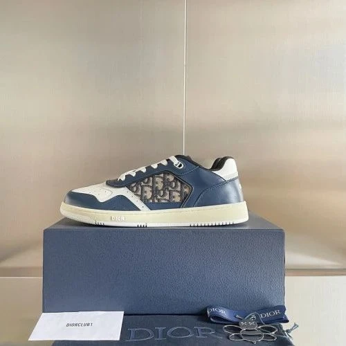 Dior B23 Mid Top Oblique Blue/Gray - image