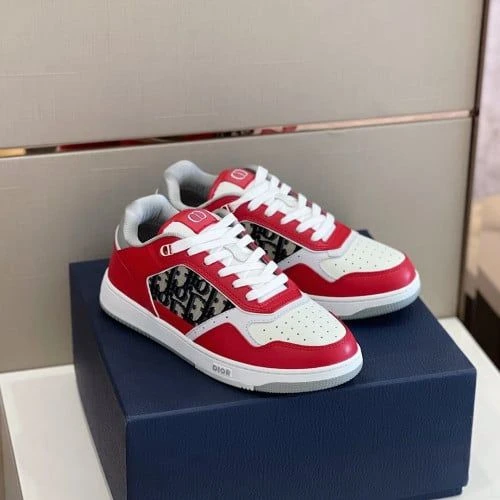 Dior B27 Low Top Oblique Red/White - image