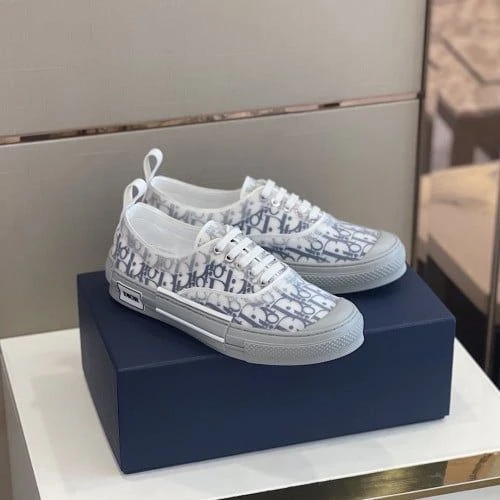 Dior B23 Low Top Oblique White/Gray - image