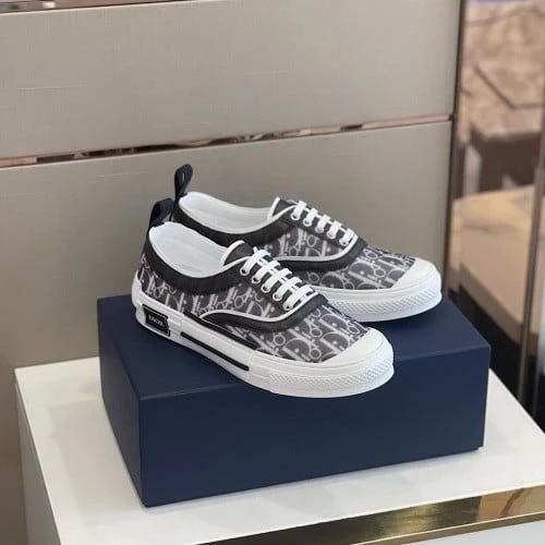 Dior B27 Low Top Oblique White/Black - image