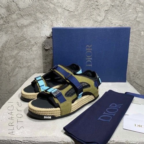 Dior B27 Low Top Khaki/White - image