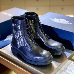 Dior Explorer Boot Oblique Navy