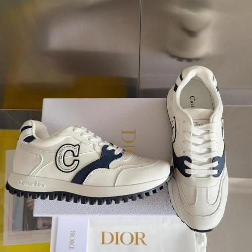 Dior B27 Low Top White/Blue - image