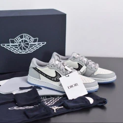 Dior Air Jordan 1 High White/Gray