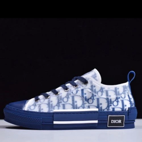 Dior B23 Low Top Oblique Navy/White - image