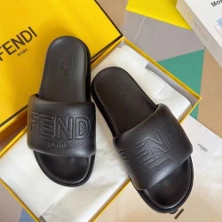 Fendi Мъжки чехли FF Motif Black
