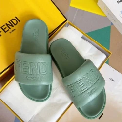 Fendi Мъжки чехли FF Motif Sage Green