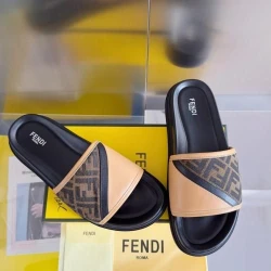 Fendi Дамски чехли Spy Brown