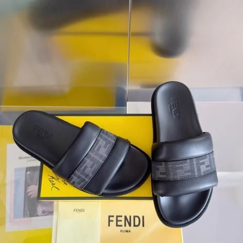 Fendi Men's Slipper "Spy Dark Brown" - image