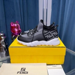 Fendi Reflections High-Top Black/Pink