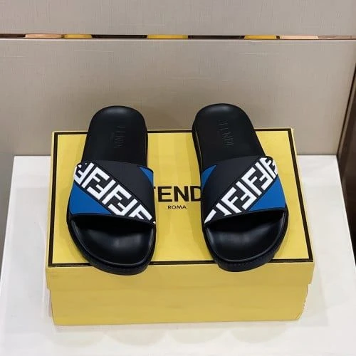 Fendi Men's Slipper "Logo Black" - image