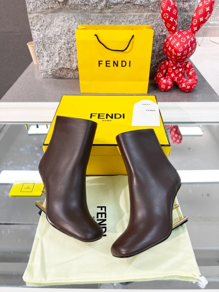 Fendi Brown Bootie - image