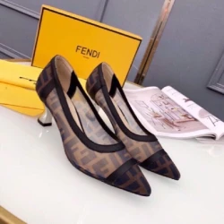 Fendi Brown FF Pump