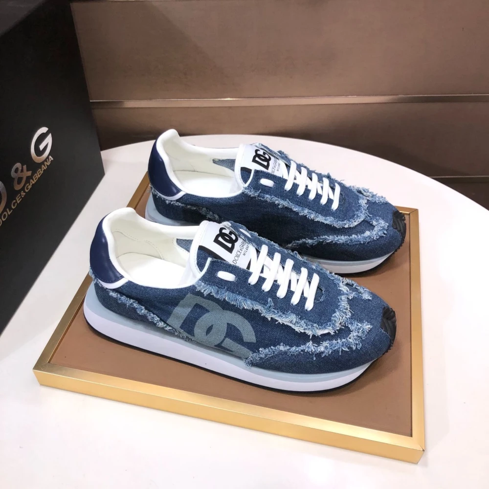 D&G Low-Top Sneaker / Distressed Denim - image