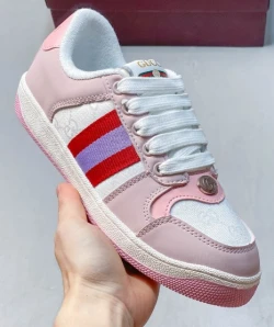 Gucci Screener Sneaker White Pink