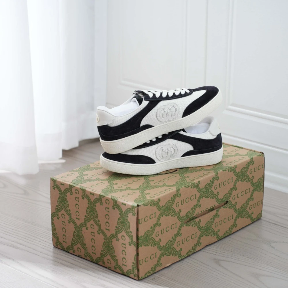 Gucci Interlocking G Suede Sneaker - image