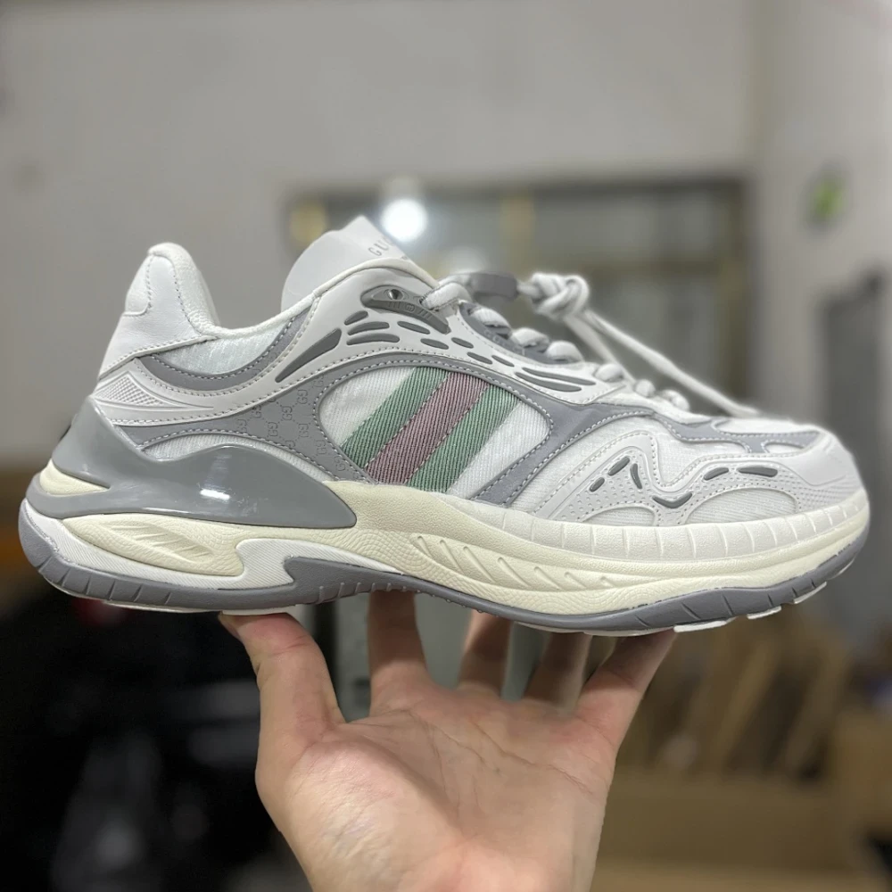 GG Run Sneaker - Silver - image
