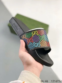 GG Print Slide Sandal - GG Beige 3