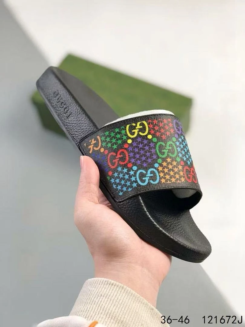 GG Print Slide Sandal - GG Beige 3 - image