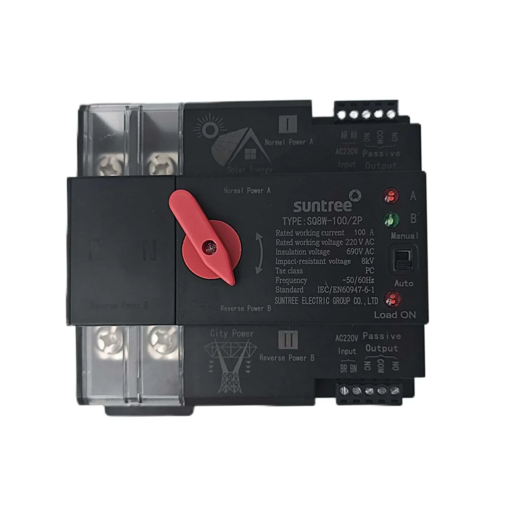 Автоматичен монофазен Ум шалтер 100А Suntree - image