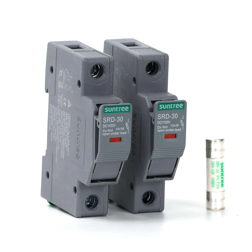 SUNTREE Основа за стопяем предпазител за фотоволтаични инсталации 10×38 DC Fuse 1100v - image