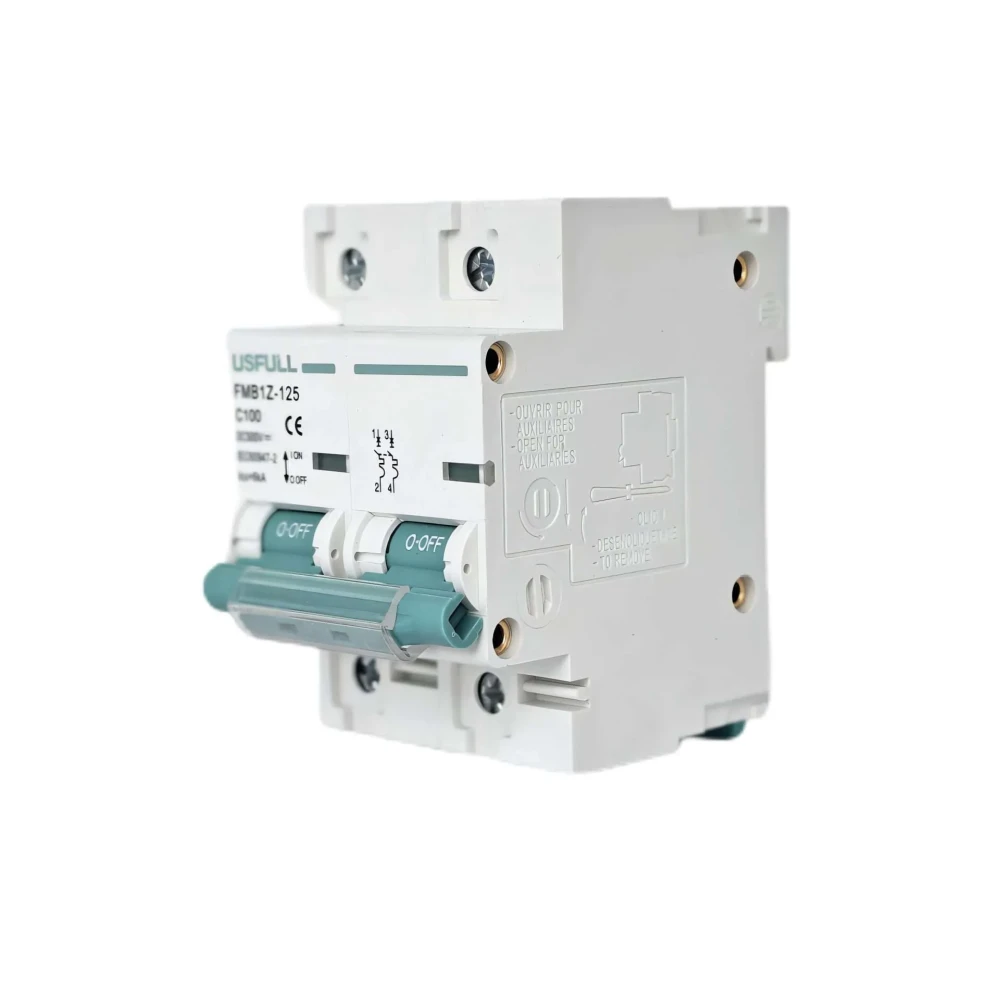 USFULL DC прекъсвач 80А 100А 125А 500v Автоматичен прекъсвач за соларни батерии Icu 6ka - image