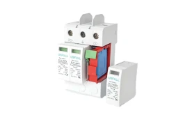 DC катоден отводител 3P 1500v 20-40KA 5.5kv DC Арестор за соларни панели защита от мълнии DC SPD