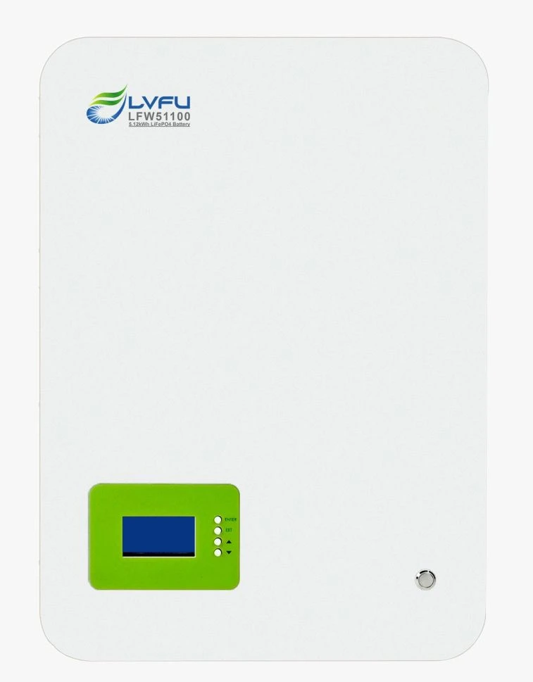 5.12kWh LiFePO4 Батерия за Стена LVFU 51.2V 100Ah 6000 Цикъла - image
