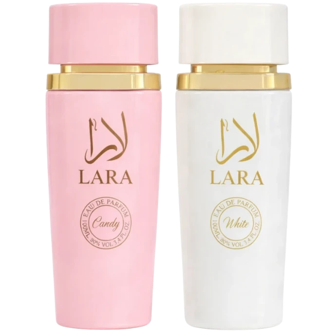 Комплект два броя дамски арабски парфюми Lara White + Pink - image
