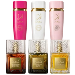 Комбо 3бр. мъжки и 3бр. дамски парфюми - Humrah/Lara 100ml.