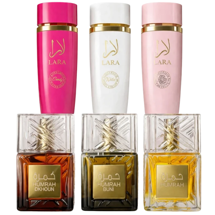Комбо 3бр. мъжки и 3бр. дамски парфюми - Humrah/Lara 100ml. - image
