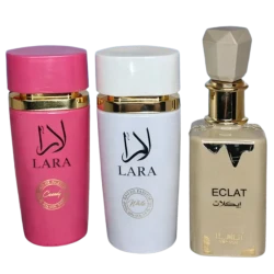 Дамски комплект арабски парфюми - Lara white, Lara candy, Eclat Vanilla - 100ml.