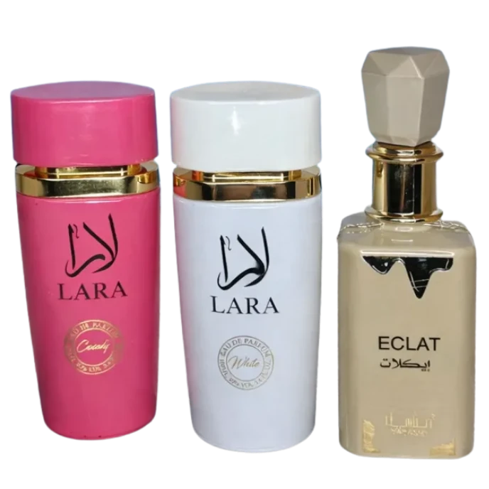 Дамски комплект арабски парфюми - Lara white, Lara candy, Eclat Vanilla - 100ml. - image