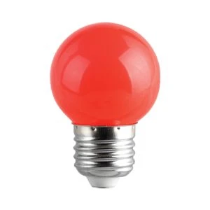 LED лампа COLORS LED ∙ G45 ∙ 1W ∙ E27 ∙ червено - image