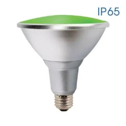Рефлекторна LED лампа SILVER LED ∙ PAR38 ∙ IP65 ∙ 15W ∙ E27 ∙ зелена