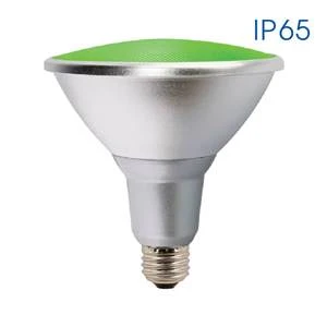 Рефлекторна LED лампа SILVER LED ∙ PAR38 ∙ IP65 ∙ 15W ∙ E27 ∙ зелена - image
