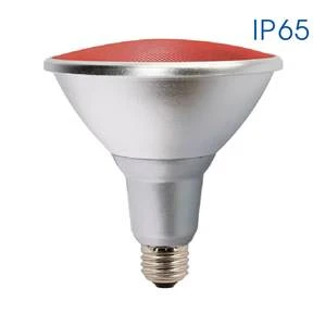 Рефлекторна LED лампа SILVER LED ∙ PAR38 ∙ IP65 ∙ 15W ∙ E27 ∙ червена - image