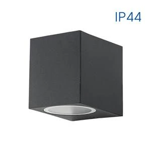 Фасаден аплик PORTO/SQ ∙ 1 x GU10 ∙ черен ∙ IP44 - image