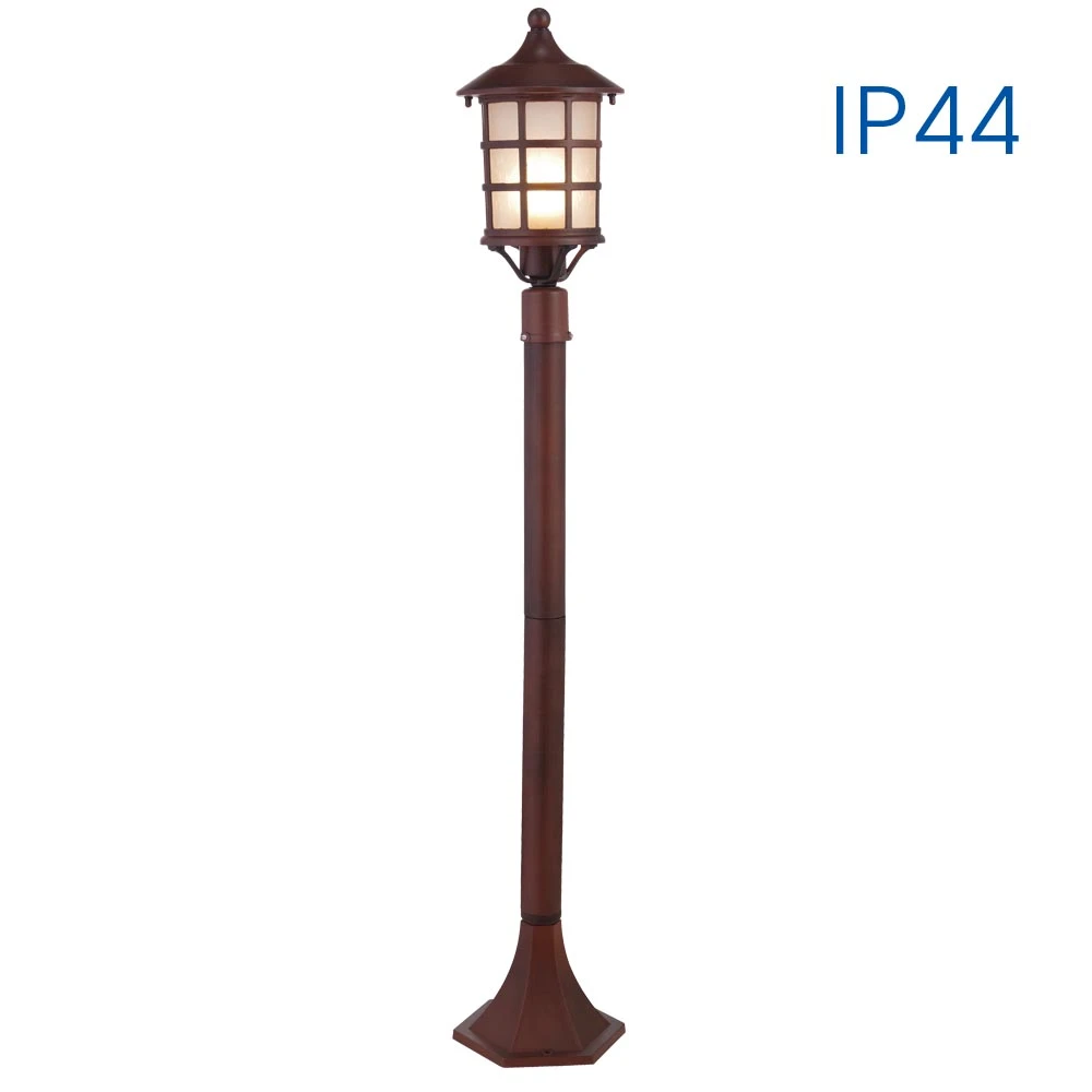 Градински фенер MIRADOR ∙ PS011/FE ∙ кафяв ∙ IP44 - image