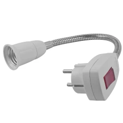 Осветително тяло STECKER за E27 ∙ щепсел и прекъсвач