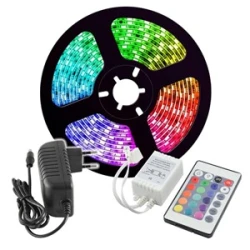 Комплект RGB лента+захранване+контролер BAGRA LED ∙ 60 SMD5050 ∙ 5м