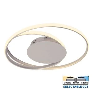 LED плафониера ODEON LED ∙ 38W ∙ 2405lm ∙ сатениран никел ∙ CCT-SWITCH ∙ 3000K-4000K-6400K - image