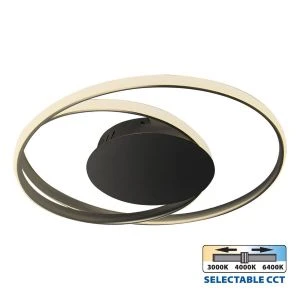 LED плафониера ODEON LED ∙ 38W ∙ 1840lm ∙ черен  ∙ CCT-SWITCH ∙ 3000K-4000K-6400K - image