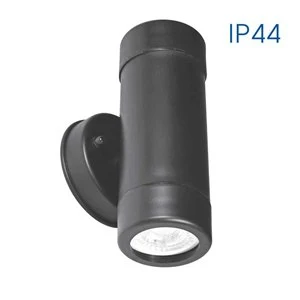 Фасаден аплик NAVARA ∙ двоен ∙ 2xGU10 ∙ черно ∙ IP44 - image