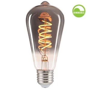 LED филамент лампа FLICK SMOKE LED ∙ STS64 ∙ 4W ∙ 100lm ∙ E27 ∙ 1800K ∙ димируема - image