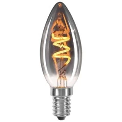 LED филамент лампа FLICK SMOKE LED ∙ BFS35 ∙ 2W ∙ 50lm ∙ E14 ∙ 1800K