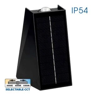 Соларен LED аплик POLUX SOLAR LED ∙ 4W ∙ 70lm ∙ CCT-switch ∙ 3000K-4000K-6400K ∙ IP54 - image