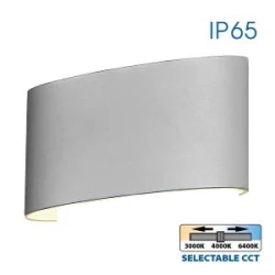 LED фасаден аплик ARUBA LED ∙ 6W ∙ бял ∙ CCT-switch ∙ 3000K-4000K-6400K ∙ IP65