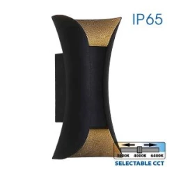 LED фасаден аплик BOSTON LED ∙ 10W ∙ черен ∙ CCT-switch ∙ 3000K-4000K-6400K ∙ IP65
