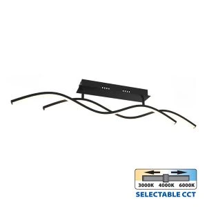 LED плафон SOLUT LED ∙ 27W ∙ черно ∙ CCT-switch ∙ 3000-4000-6000K - image